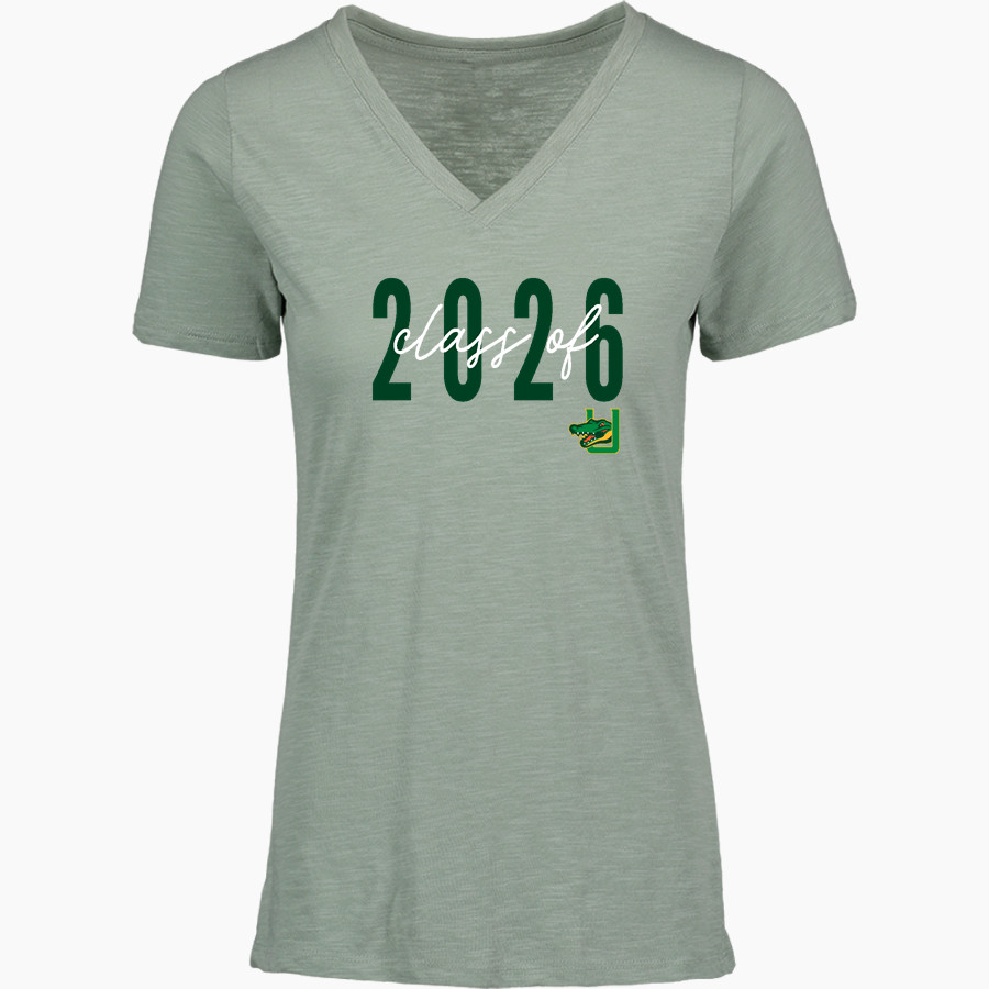 Unquowa Gators MV Sport Women's Vera Ringspun Slub V-Neck Tee