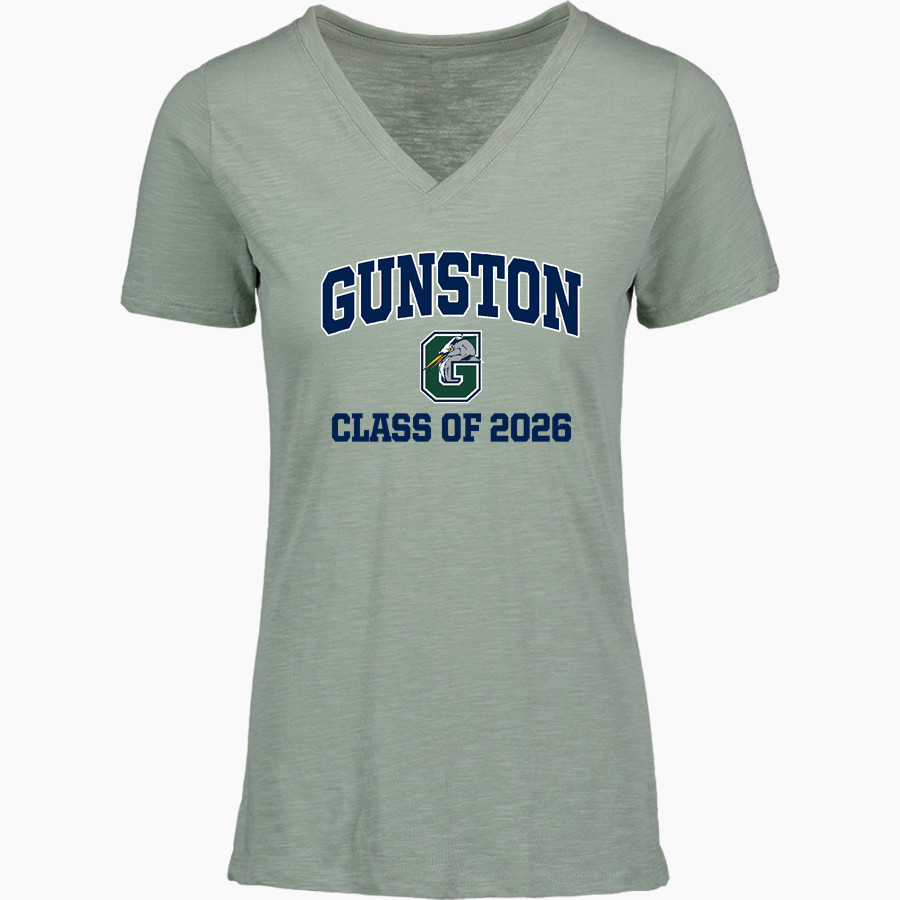 Gunston Herons MV Sport Women's Vera Ringspun Slub V-Neck Tee