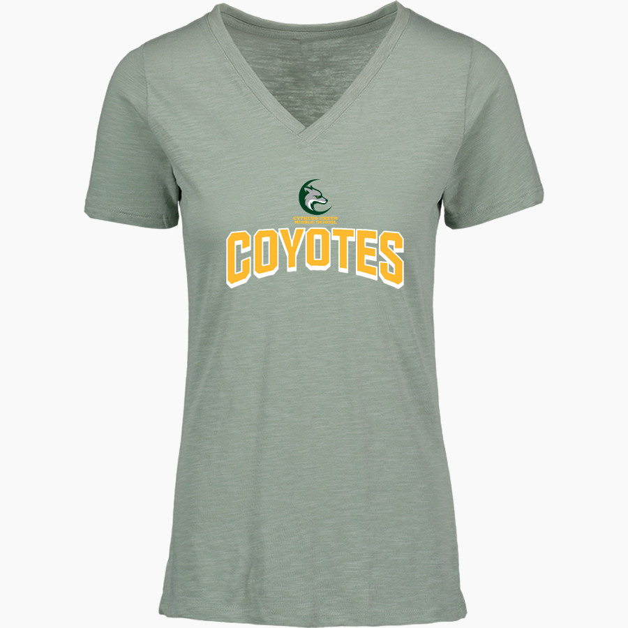 Cypress Creek Coyotes <span class="pdp-name-mascot">Cypress Creek Coyotes</span> MV Sport Women's Vera Ringspun Slub V-Neck Tee