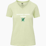 SEMINOLE COUNTY HIGH SCHOOL INDIANS <span class="pdp-name-mascot">SEMINOLE COUNTY INDIANS</span> MV Sport Women's Vera Ringspun Slub V-Neck Tee Front Thumbnail