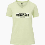 VERNDALE HIGH SCHOOL PIRATES <span class="pdp-name-mascot">VERNDALE PIRATES</span> MV Sport Women's Vera Ringspun Slub V-Neck Tee Front Thumbnail
