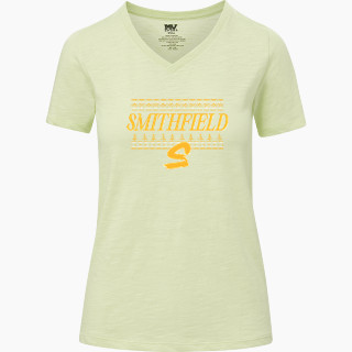 MV Sport Women's Vera Ringspun Slub V-Neck Tee