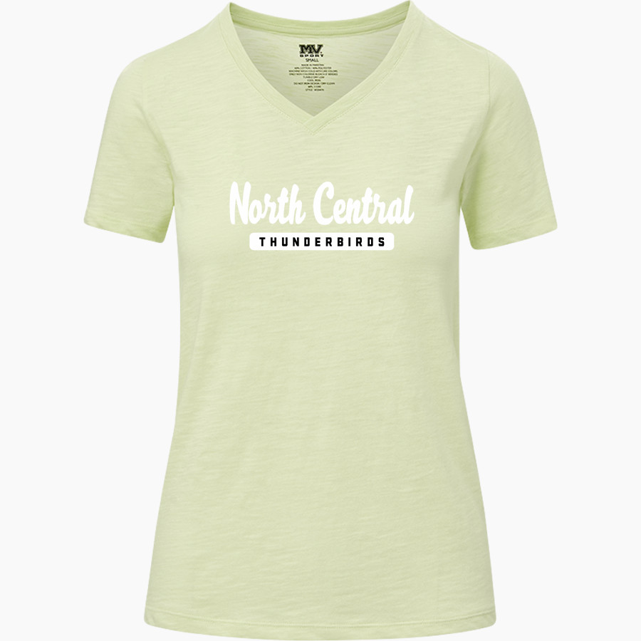 North Central Thunderbirds <span class="pdp-name-mascot">North Central Thunderbirds</span> MV Sport Women's Vera Ringspun Slub V-Neck Tee