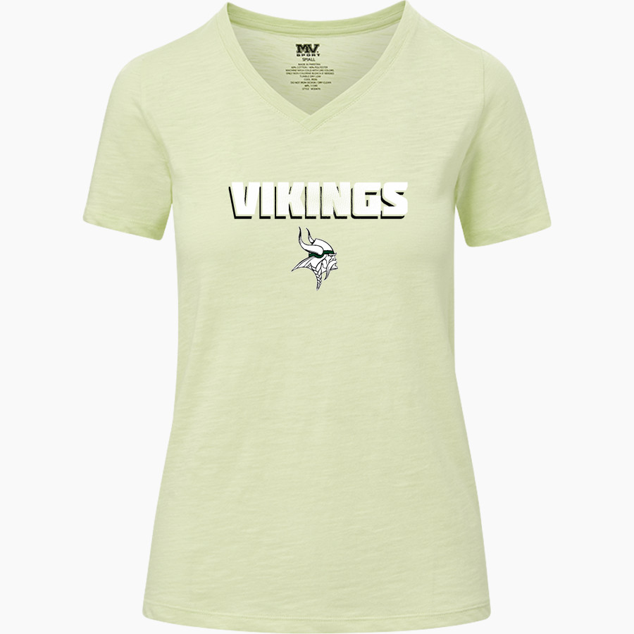Seaford Vikings <span class="pdp-name-mascot">Seaford Vikings</span> MV Sport Women's Vera Ringspun Slub V-Neck Tee