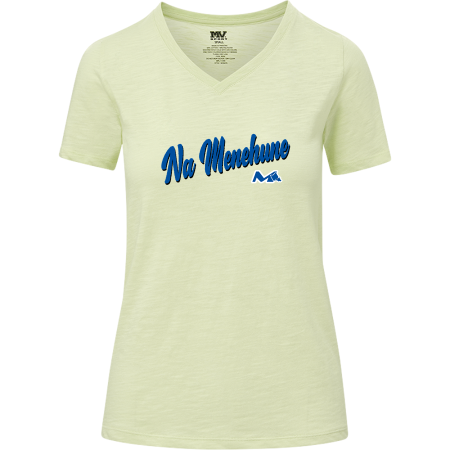 Moanalua Na Menehune <span class="pdp-name-mascot">Moanalua Menehunes</span> MV Sport Women's Vera Ringspun Slub V-Neck Tee