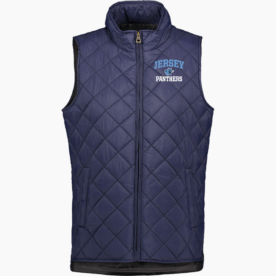 JERSEY COMMUNITY HIGH SCHOOL PANTHERS MV Sport Weatherproof Vintage Women's Diamond Quilt Vest