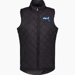 Harding Academy Lions <span class="pdp-name-mascot">Harding Academy</span> MV Sport Weatherproof Vintage Women's Diamond Quilt Vest Front Thumbnail