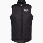 Monte Vista Christian Mustangs Weatherproof Vintage Women's Diamond Quilt Vest Front Thumbnail