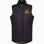 Au Gres-Sims HIGH SCHOOL WOLVERINES <span class="pdp-name-mascot">AU GRES - SIMS WOLVERINES</span> MV Sport Weatherproof Vintage Women's Diamond Quilt Vest Front Thumbnail