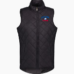SAN LEANDRO HIGH SCHOOL PIRATES MV Sport Weatherproof Vintage Women's Diamond Quilt Vest Front Thumbnail