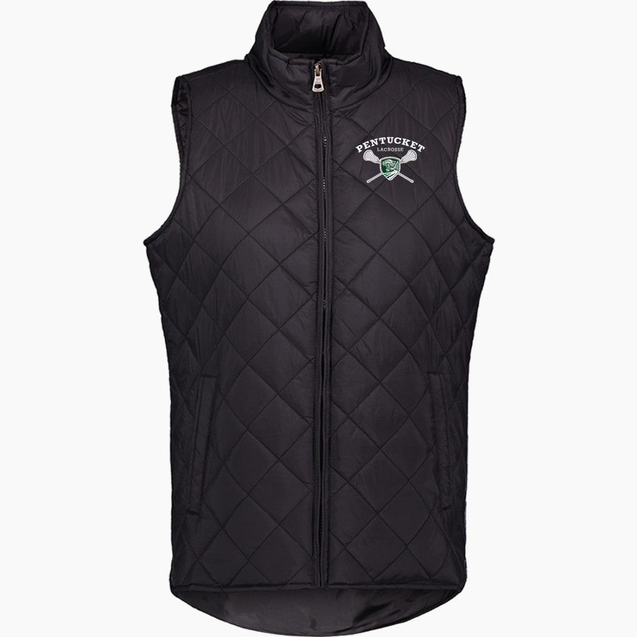 Pentucket Youth Lacrosse Pentucket <span class="pdp-name-mascot">Pentucket Youth Lacrosse</span> MV Sport Weatherproof Vintage Women's Diamond Quilt Vest