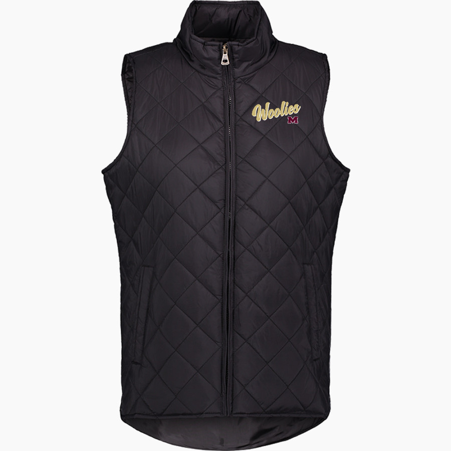 MILLBURY SR HIGH SCHOOL WOOLIES <span class="pdp-name-mascot">MILLBURY MEMORIAL WOOLIES</span> MV Sport Weatherproof Vintage Women's Diamond Quilt Vest