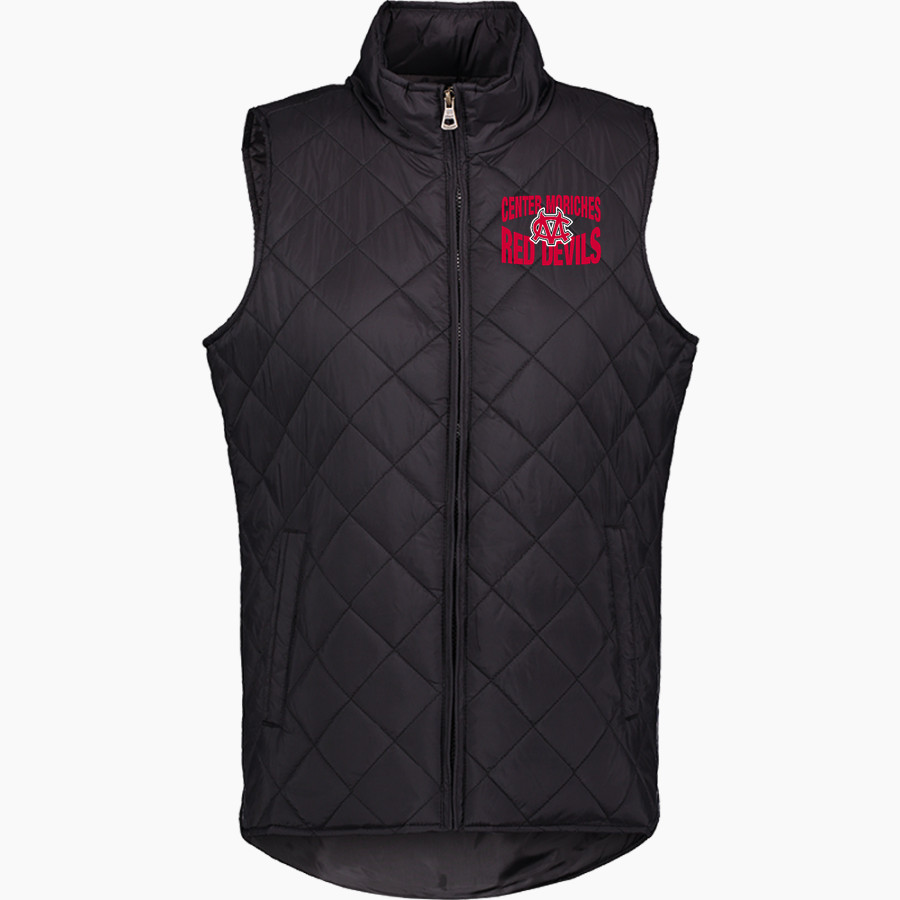 CENTER MORICHES HIGH SCHOOL RED DEVILS <span class="pdp-name-mascot">CENTER MORICHES RED DEVILS</span> MV Sport Weatherproof Vintage Women's Diamond Quilt Vest