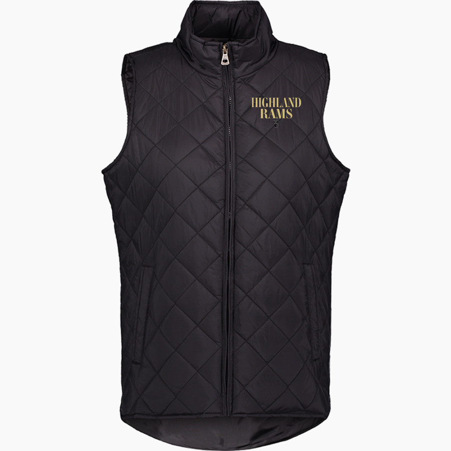 HIGHLAND HIGH SCHOOL RAMS <span class="pdp-name-mascot">HIGHLAND RAMS</span> MV Sport Weatherproof Vintage Women's Diamond Quilt Vest