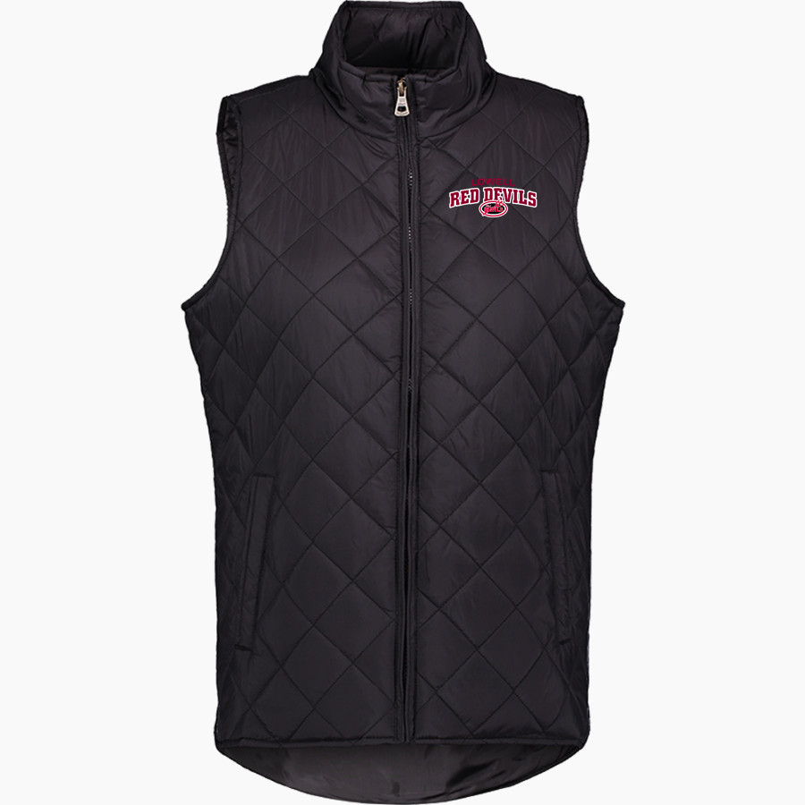LOWELL HIGH SCHOOL RED DEVILS <span class="pdp-name-mascot">LOWELL RED DEVILS</span> MV Sport Weatherproof Vintage Women's Diamond Quilt Vest