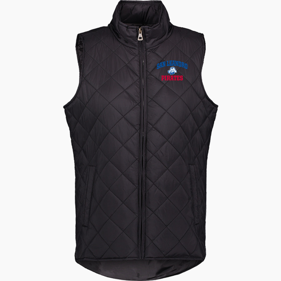 SAN LEANDRO HIGH SCHOOL PIRATES MV Sport Weatherproof Vintage Women's Diamond Quilt Vest
