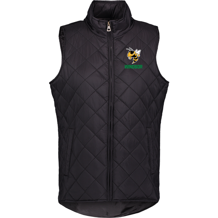 WINDSOR HIGH SCHOOL YELLOW JACKETS <span class="pdp-name-mascot">WINDSOR YELLOW JACKETS</span> MV Sport Weatherproof Vintage Women's Diamond Quilt Vest