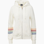 ATHENS HIGH SCHOOL BULLDOGS MV Sport Women's Naamah Multi Sleeve Stripe Full Zip Hoodie Front Thumbnail