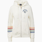 Camp Kawaga Sideline Store <span class="pdp-name-mascot">Camp Kawaga</span> MV Sport Women's Naamah Multi Sleeve Stripe Full Zip Hoodie Front Thumbnail