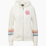 SAINT ANSGAR HIGH SCHOOL SAINTS <span class="pdp-name-mascot">SAINT ANSGAR SAINTS</span> MV Sport Women's Naamah Multi Sleeve Stripe Full Zip Hoodie Front Thumbnail