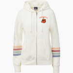 Maltby Bulldogs <span class="pdp-name-mascot">Maltby Intermediate Bulldogs</span> MV Sport Women's Naamah Multi Sleeve Stripe Full Zip Hoodie Front Thumbnail
