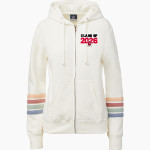 FRONTIER HIGH SCHOOL MUSTANGS <span class="pdp-name-mascot">FRONTIER MUSTANGS</span> MV Sport Women's Naamah Multi Sleeve Stripe Full Zip Hoodie Front Thumbnail