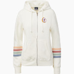 Scottsburg SMS MV Sport Women's Naamah Multi Sleeve Stripe Full Zip Hoodie Front Thumbnail