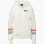 Sabot School Sabot School <span class="pdp-name-mascot">STONY POINT SCHOOL</span> MV Sport Women's Naamah Multi Sleeve Stripe Full Zip Hoodie Front Thumbnail