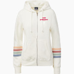 MMI PREPARATORY SCHOOL PREPPERS <span class="pdp-name-mascot">MMI PREPARATORY PREPPERS</span> MV Sport Women's Naamah Multi Sleeve Stripe Full Zip Hoodie Front Thumbnail