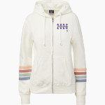 HYDRO-EAKLY HIGH SCHOOL BOBCATS MV Sport Women's Naamah Multi Sleeve Stripe Full Zip Hoodie Front Thumbnail