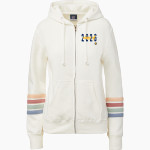 Warner Royals <span class="pdp-name-mascot">Warner Royals</span> MV Sport Women's Naamah Multi Sleeve Stripe Full Zip Hoodie Front Thumbnail