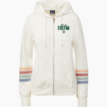 GRETNA HIGH SCHOOL DRAGONS <span class="pdp-name-mascot">GRETNA DRAGONS</span> MV Sport Women's Naamah Multi Sleeve Stripe Full Zip Hoodie Front Thumbnail