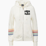 RIVERSIDE PIRATES The Official Online Store MV Sport Women's Naamah Multi Sleeve Stripe Full Zip Hoodie Front Thumbnail