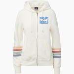 PATRICK HENRY HIGH SCHOOL REBELS <span class="pdp-name-mascot">PATRICK HENRY REBELS</span> MV Sport Women's Naamah Multi Sleeve Stripe Full Zip Hoodie Front Thumbnail