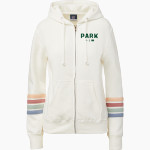 Park Roadrunners <span class="pdp-name-mascot">Park Roadrunners</span> MV Sport Women's Naamah Multi Sleeve Stripe Full Zip Hoodie Front Thumbnail
