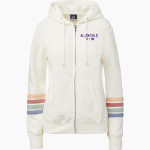 Allendale Yellowjackets <span class="pdp-name-mascot">Allendale Yellowjackets</span> MV Sport Women's Naamah Multi Sleeve Stripe Full Zip Hoodie Front Thumbnail