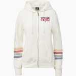 Viterbo V-Hawks <span class="pdp-name-mascot">Viterbo V-Hawks</span> MV Sport Women's Naamah Multi Sleeve Stripe Full Zip Hoodie Front Thumbnail