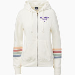 KENNARD HIGH SCHOOL TIGERS <span class="pdp-name-mascot">KENNARD TIGERS</span> MV Sport Women's Naamah Multi Sleeve Stripe Full Zip Hoodie Front Thumbnail