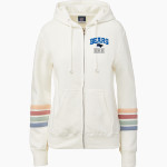 Bartram Trail Bears <span class="pdp-name-mascot">Bartram Trail Bears</span> MV Sport Women's Naamah Multi Sleeve Stripe Full Zip Hoodie Front Thumbnail
