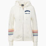 Marietta Blue Devils <span class="pdp-name-mascot">Marietta Blue Devils</span> MV Sport Women's Naamah Multi Sleeve Stripe Full Zip Hoodie Front Thumbnail