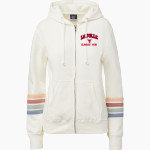 La Jolla Vikings <span class="pdp-name-mascot">La Jolla Vikings</span> MV Sport Women's Naamah Multi Sleeve Stripe Full Zip Hoodie Front Thumbnail