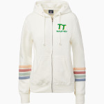 Triplett Tech <span class="pdp-name-mascot">Triplett Business and Technical Institute</span> MV Sport Women's Naamah Multi Sleeve Stripe Full Zip Hoodie Front Thumbnail
