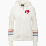 Church & School of St. Peter MV Sport Women's Naamah Multi Sleeve Stripe Full Zip Hoodie Front Thumbnail