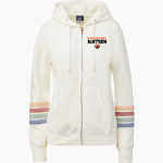 Supreme Game Changers Supreme Game Changer <span class="pdp-name-mascot">Supreme Game Changers</span> MV Sport Women's Naamah Multi Sleeve Stripe Full Zip Hoodie Front Thumbnail