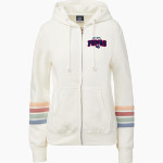 Perry Pumas MV Sport Women's Naamah Multi Sleeve Stripe Full Zip Hoodie Front Thumbnail