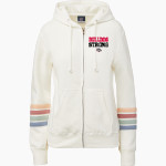 CHASE COUNTY HIGH SCHOOL BULLDOGS <span class="pdp-name-mascot">CHASE COUNTY BULLDOGS</span> MV Sport Women's Naamah Multi Sleeve Stripe Full Zip Hoodie Front Thumbnail