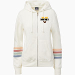 WHITNEY HIGH SCHOOL WILDCATS <span class="pdp-name-mascot">WHITNEY WILDCATS</span> MV Sport Women's Naamah Multi Sleeve Stripe Full Zip Hoodie Front Thumbnail