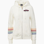 North Crawford Trojans <span class="pdp-name-mascot">North Crawford Trojans</span> MV Sport Women's Naamah Multi Sleeve Stripe Full Zip Hoodie Front Thumbnail
