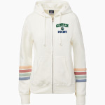 Gunston Herons <span class="pdp-name-mascot">Gunston Herons</span> MV Sport Women's Naamah Multi Sleeve Stripe Full Zip Hoodie Front Thumbnail