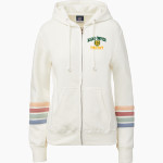 Head-Royce Jayhawks <span class="pdp-name-mascot">Head-Royce Jayhawks</span> MV Sport Women's Naamah Multi Sleeve Stripe Full Zip Hoodie Front Thumbnail